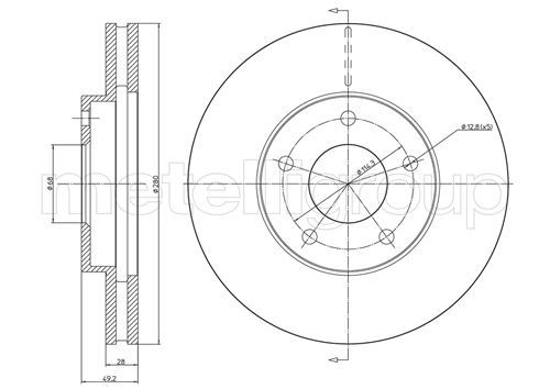 CIFAM 800-764C Brake Disc