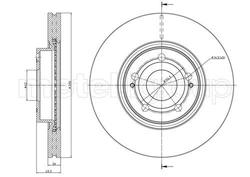 CIFAM 800-772C Brake Disc