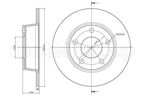 CIFAM 800-774C Brake Disc