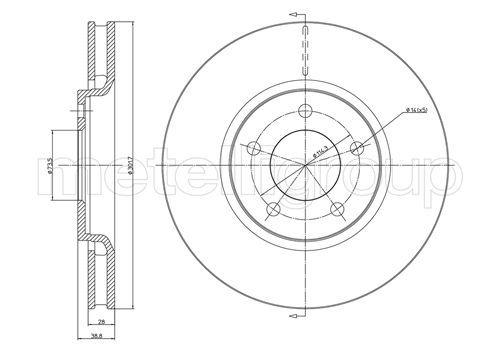 CIFAM 800-780C Brake Disc