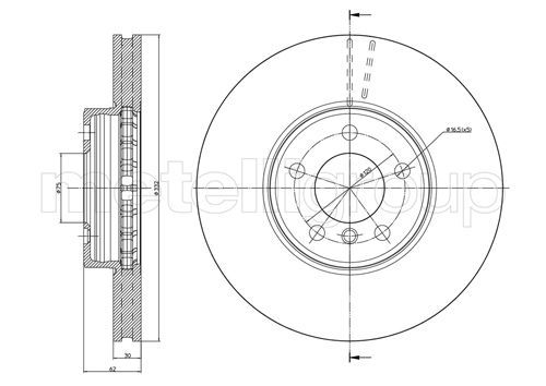 CIFAM 800-784C Brake Disc
