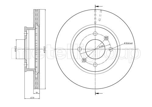CIFAM 800-788 Brake Disc