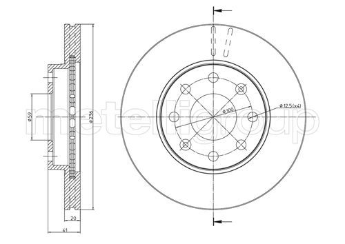 CIFAM 800-790C Brake Disc