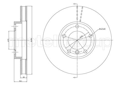CIFAM 800-808 Brake Disc
