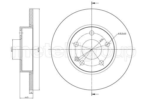 CIFAM 800-830C Brake Disc