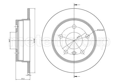 CIFAM 800-833C Brake Disc