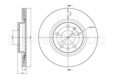 Brake Disc CIFAM 800-863C