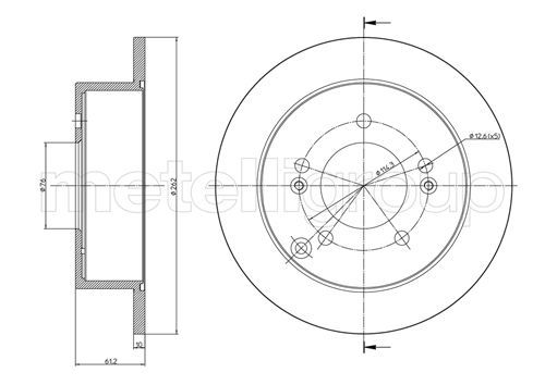 CIFAM 800-869C Brake Disc
