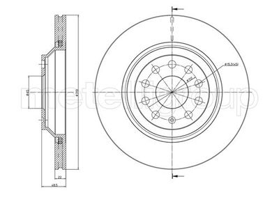 Brake Disc CIFAM 800-889C