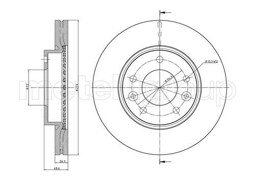 CIFAM 800-891C Brake Disc