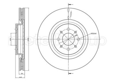 Brake Disc CIFAM 800-907C