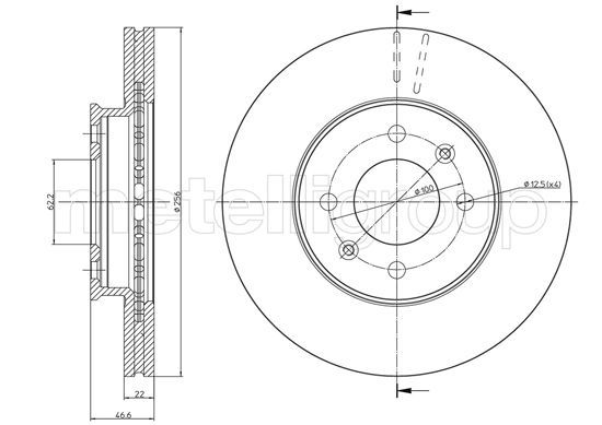 CIFAM 800-930C Brake Disc