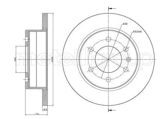 CIFAM 800-936 Brake Disc