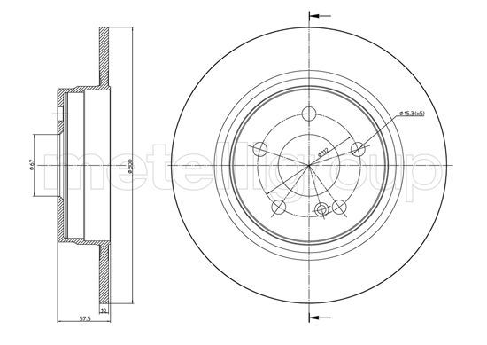 CIFAM 800-938C Brake Disc