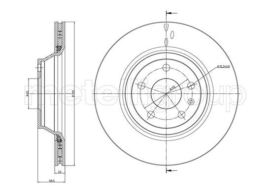 CIFAM 800-941C Brake Disc