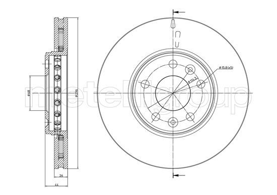 CIFAM 800-942C Brake Disc