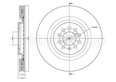 Brake Disc CIFAM 800-949C