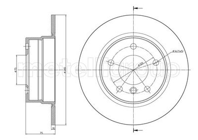 Brake Disc CIFAM 800-951C
