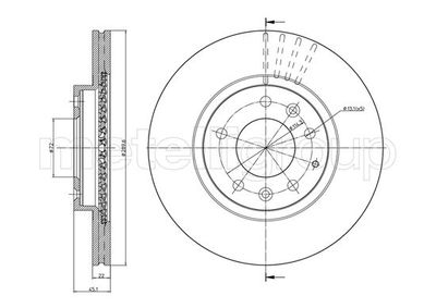 Brake Disc CIFAM 800-961C