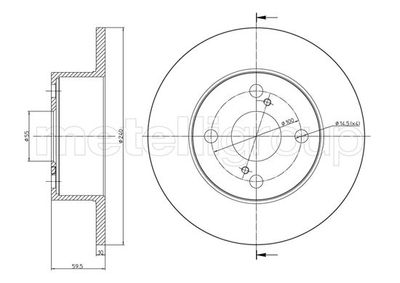 Brake Disc CIFAM 800-967