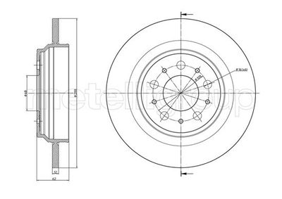 Brake Disc CIFAM 800-973C