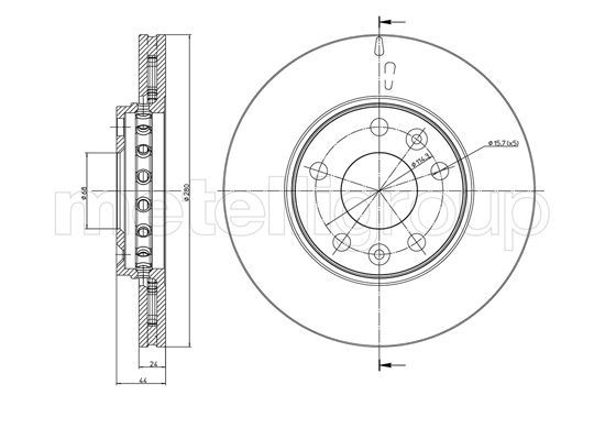 CIFAM 800-981C Brake Disc