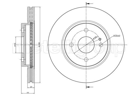CIFAM 800-983 Brake Disc