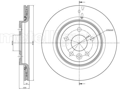 CIFAM 800-993C Brake Disc