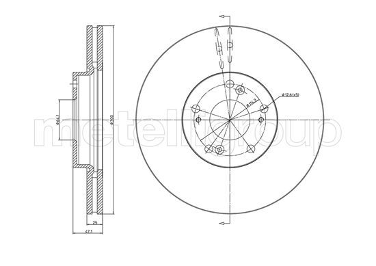 CIFAM 800-997C Brake Disc