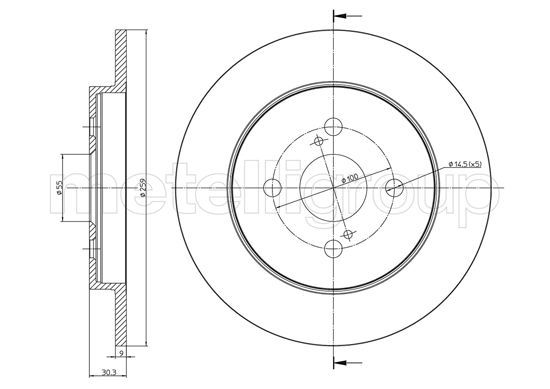 CIFAM 800-1013C Brake Disc