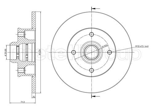 CIFAM 800-117 Brake Disc