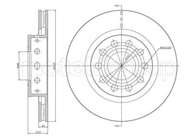 Brake Disc CIFAM 800-1407C