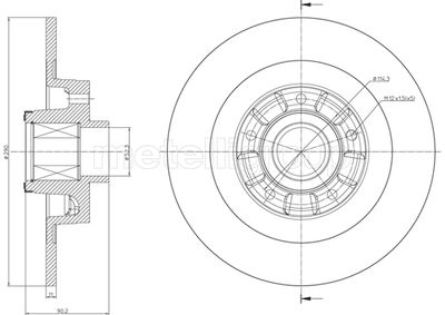 Brake Disc CIFAM 800-1502