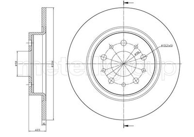 Brake Disc CIFAM 800-1506C