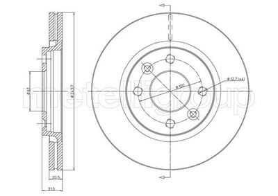 Brake Disc CIFAM 800-151