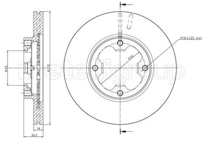 Brake Disc CIFAM 800-1619