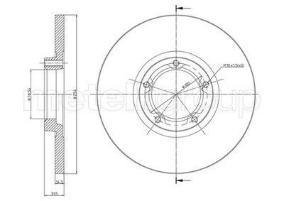 Brake Disc CIFAM 800-163