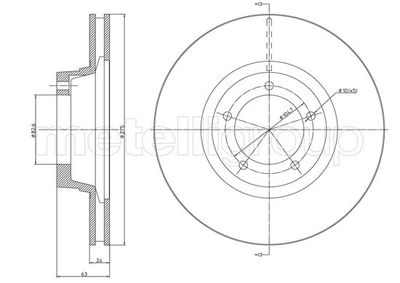 Brake Disc CIFAM 800-1706