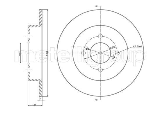 CIFAM 800-1732 Brake Disc