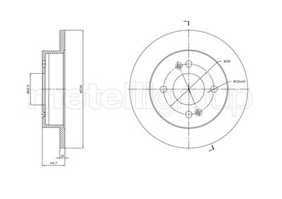 Brake Disc CIFAM 800-1761C