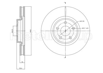 Brake Disc CIFAM 800-1830C