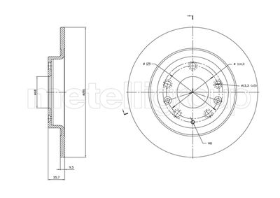 Brake Disc CIFAM 800-1831C