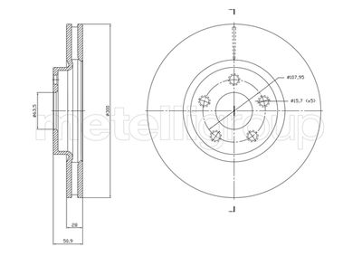 Brake Disc CIFAM 800-1834C