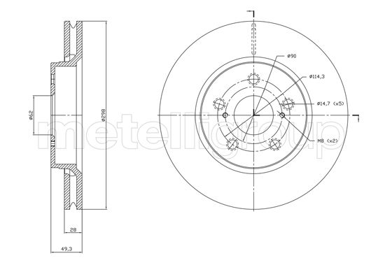 CIFAM 800-1840C Brake Disc