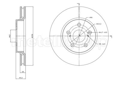 Brake Disc CIFAM 800-1840C
