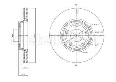 Brake Disc CIFAM 800-1850C