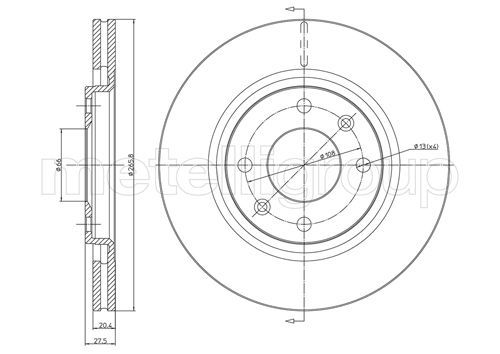 CIFAM 800-191 Brake Disc