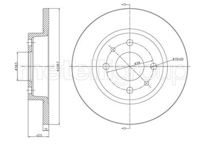 Brake Disc CIFAM 800-205