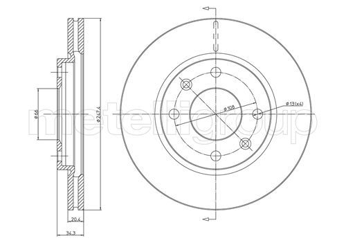 CIFAM 800-238 Brake Disc
