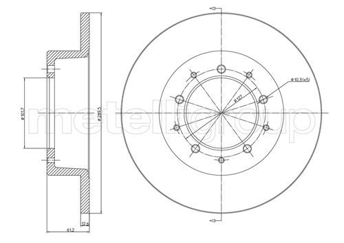 CIFAM 800-359 Brake Disc
